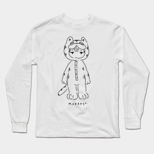 garfield onesie shirt Long Sleeve T-Shirt